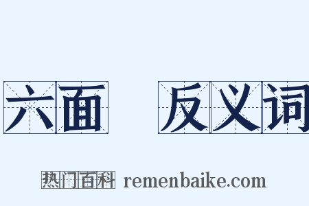 六面體反义词是什么意思的图片